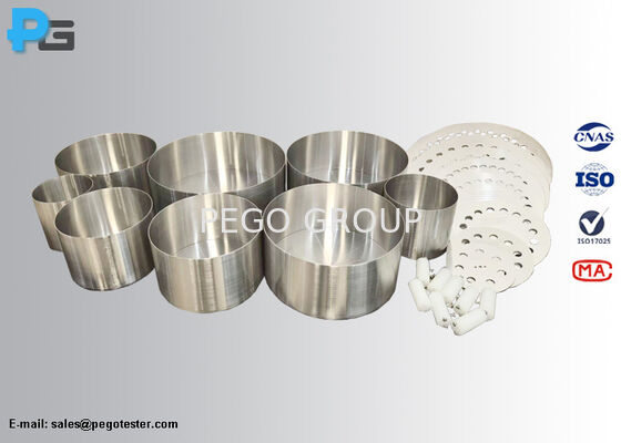 ظروف پخت و پز استاندارد استیل ضد زنگ مطابق با استاندارد EN 60350-2 برای اندازه‌گیری انرژی با طراحی استوانه‌ای